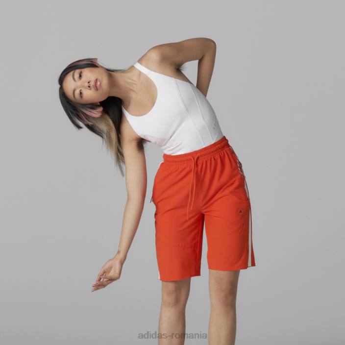 Adidas portocaliu by stella mccartney pantaloni scurți țesuți la modă unisex portocale 2JBN2653