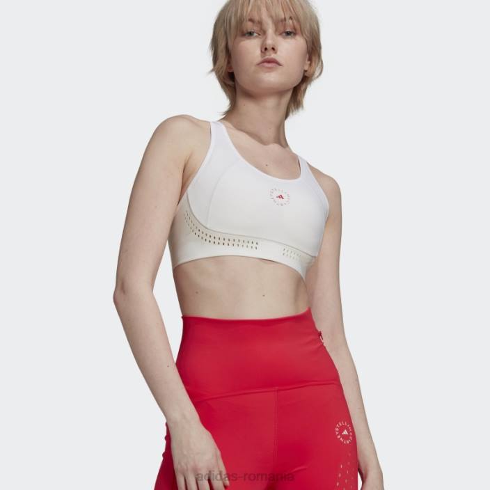 Adidas sutien de susținere mediu truepurpose alb adidas unisex alb/roz 2JBN2619