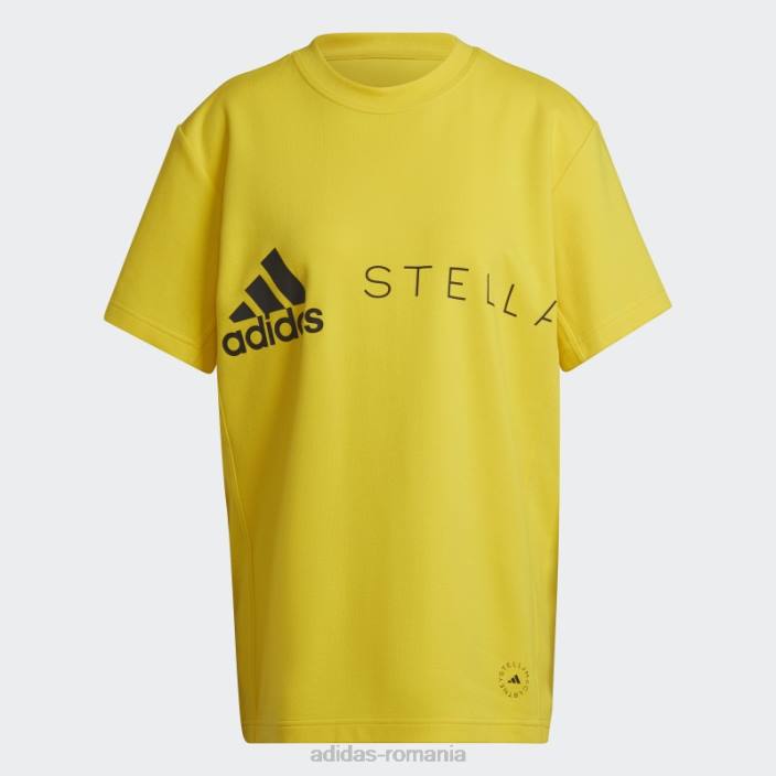 Adidas tricou cu logo galben by stella mccartney fierbinte unisex galben 2JBN22960