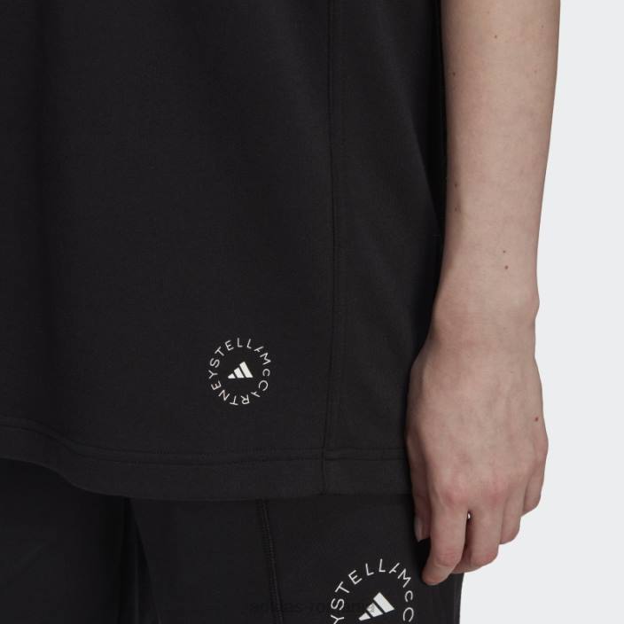 Adidas tricou cu logo negru fashion by stella mccartney unisex negru 2JBN16592