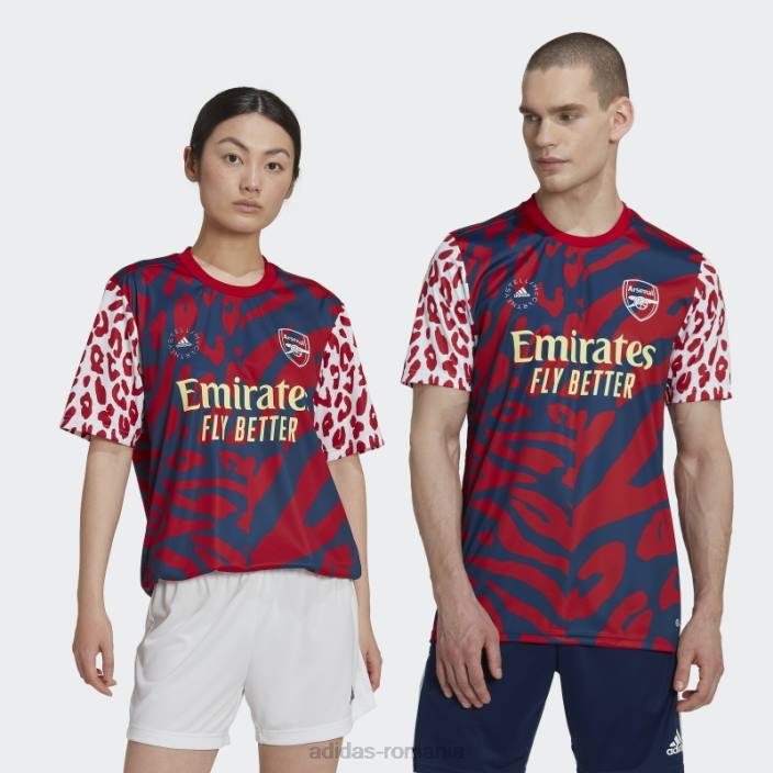 Adidas tricou de pre-meci scarlet hot arsenal fc x by stella mccartney unisex stacojiu 2JBN1418