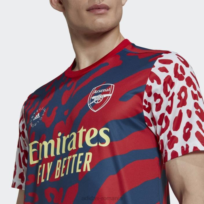 Adidas tricou de pre-meci scarlet hot arsenal fc x by stella mccartney unisex stacojiu 2JBN1418