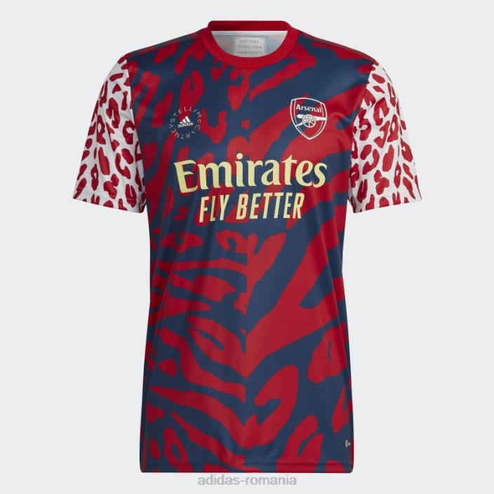 Adidas tricou de pre-meci scarlet hot arsenal fc x by stella mccartney unisex stacojiu 2JBN1418