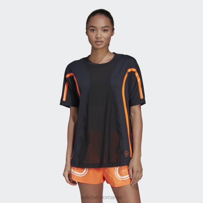 Adidas tricou negru de stella mccartney truepace running loose unisex negru 2JBN2354