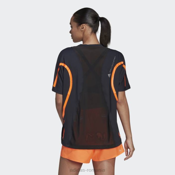 Adidas tricou negru de stella mccartney truepace running loose unisex negru 2JBN2354