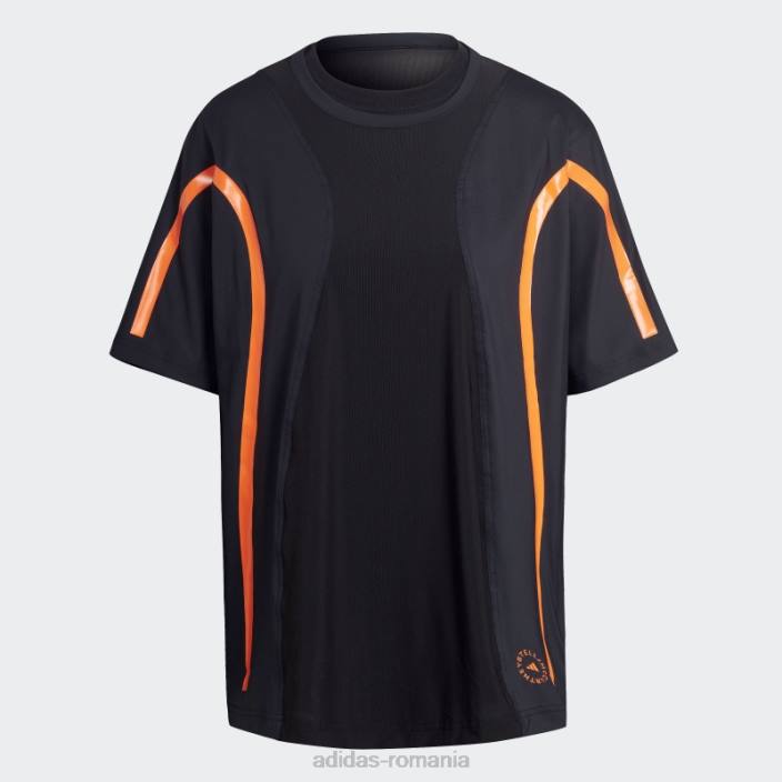 Adidas tricou negru de stella mccartney truepace running loose unisex negru 2JBN2354