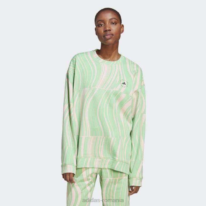Adidas verde de stella mccartney hanorac grafic truecasuals fierbinte unisex verde/roz fard de obraz 2JBN16681