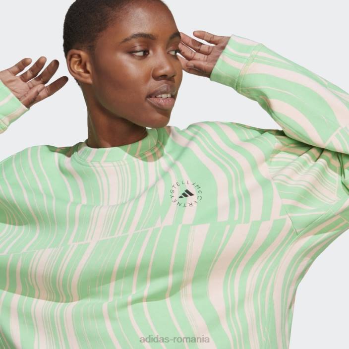 Adidas verde de stella mccartney hanorac grafic truecasuals fierbinte unisex verde/roz fard de obraz 2JBN16681