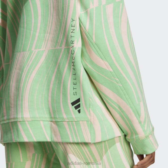 Adidas verde de stella mccartney hanorac grafic truecasuals fierbinte unisex verde/roz fard de obraz 2JBN16681