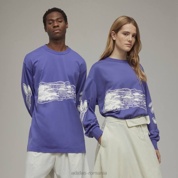 Adidas y-3 tricou cu mânecă lungă cu logo grafic elegant unisex2JBN6899
