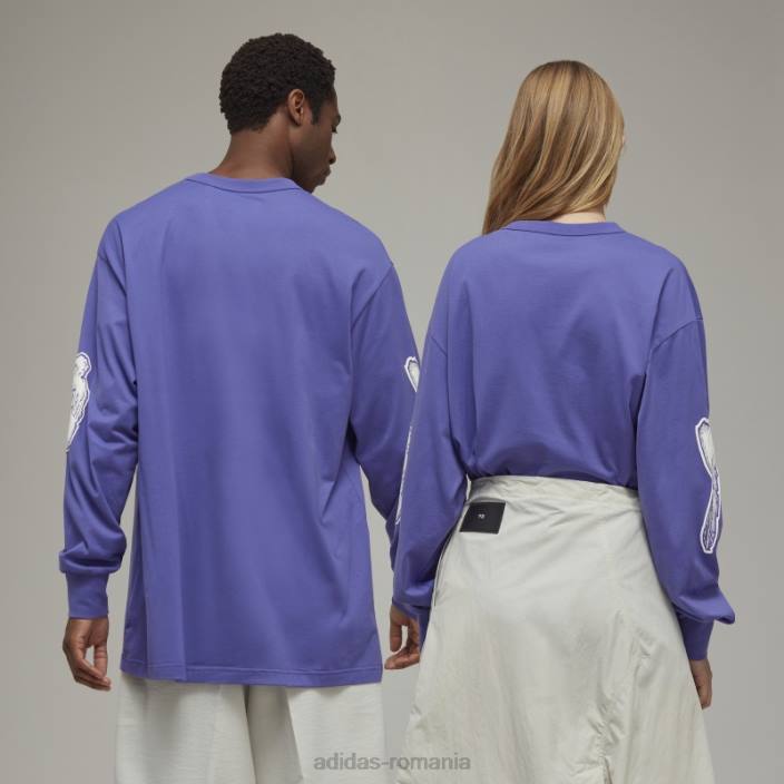 Adidas y-3 tricou cu mânecă lungă cu logo grafic elegant unisex2JBN6899