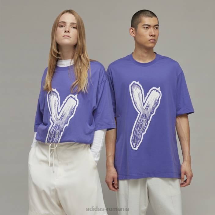 Adidas y-3 tricou cu mânecă scurtă cu logo grafic fierbinte unisex2JBN1166