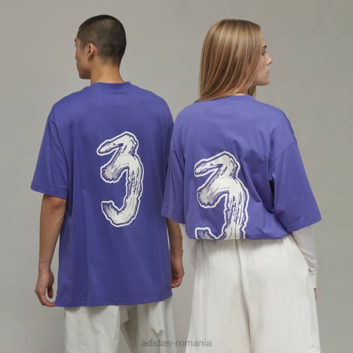 Adidas y-3 tricou cu mânecă scurtă cu logo grafic fierbinte unisex2JBN1166