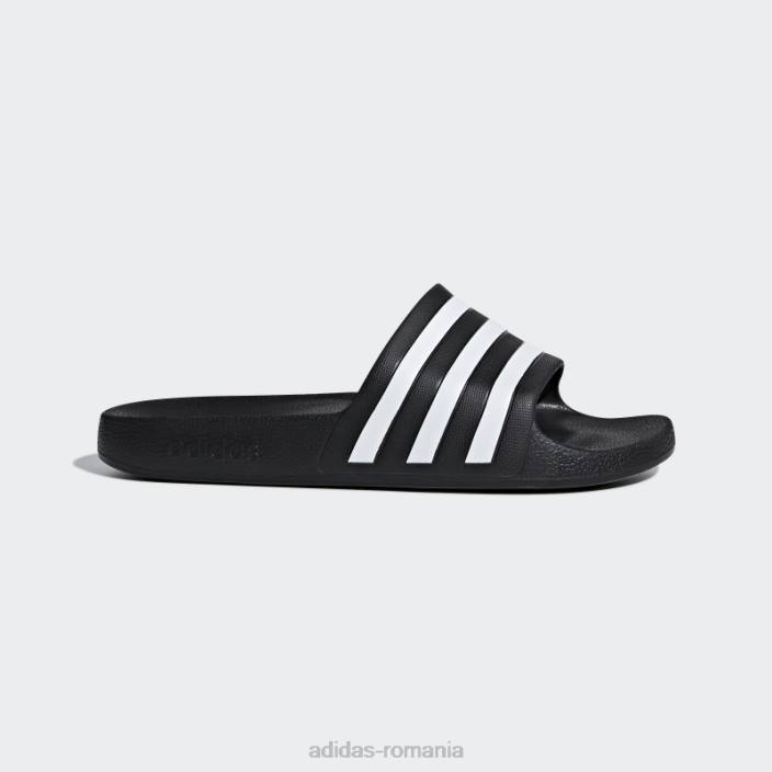 Adidas diapozitive adilette aqua albe unisex alb negru 2JBN4417