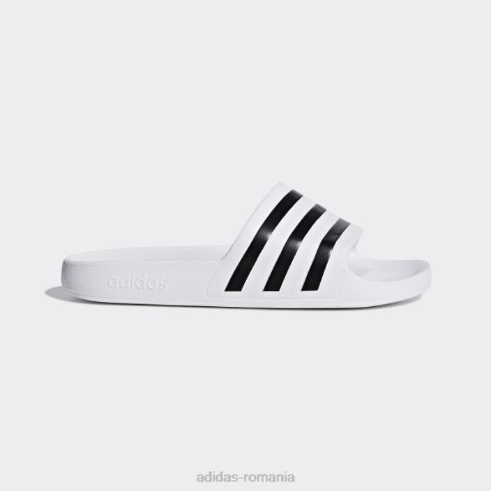 Adidas diapozitive adilette aqua albe unisex alb negru 2JBN4418