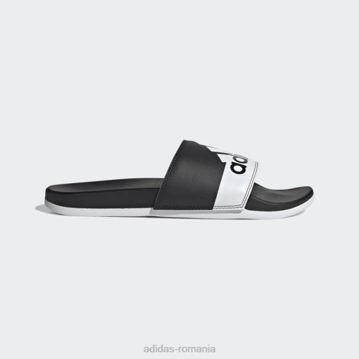 Adidas diapozitive adilette comfort alb/negru unisex alb negru 2JBN4115