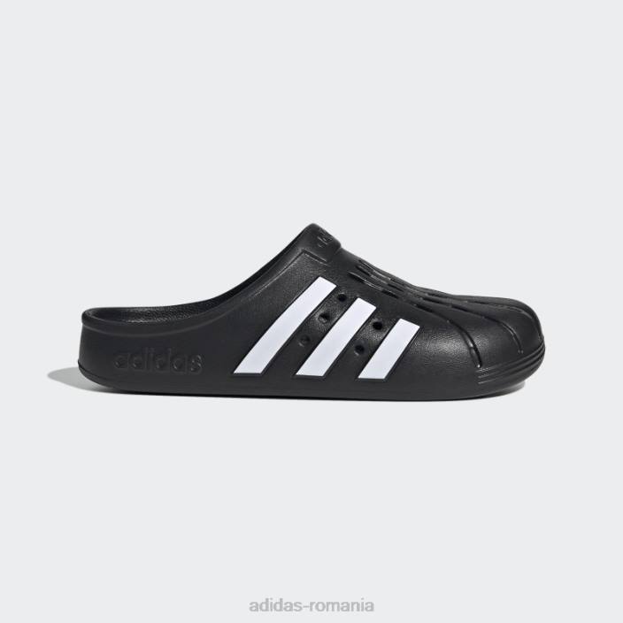 Adidas saboti negri adilette adidas unisex alb negru 2JBN3837