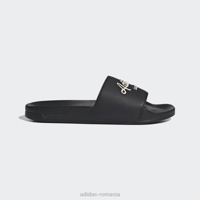 Adidas tobogane de duș adilette negru/alb unisex alb negru 2JBN4453