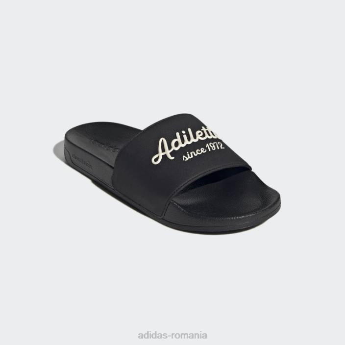 Adidas tobogane de duș adilette negru/alb unisex alb negru 2JBN4453