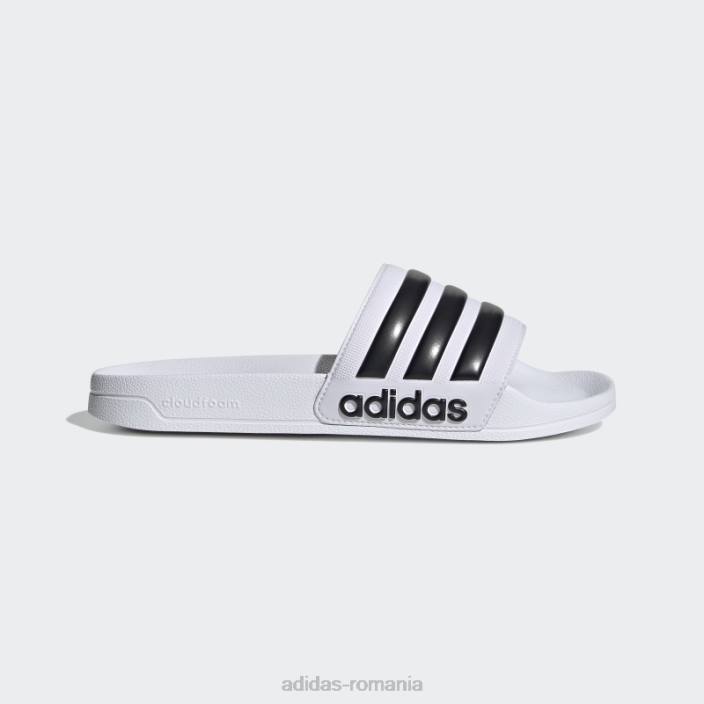 Adidas tobogane de dus adilette alb/negru unisex alb negru 2JBN3918