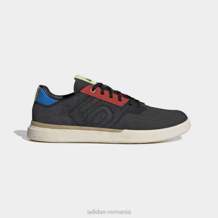 Adidas alb cinci zece detectiv pantof de biciclete fierbinte unisex negru/carbon/alb 2JBN4278