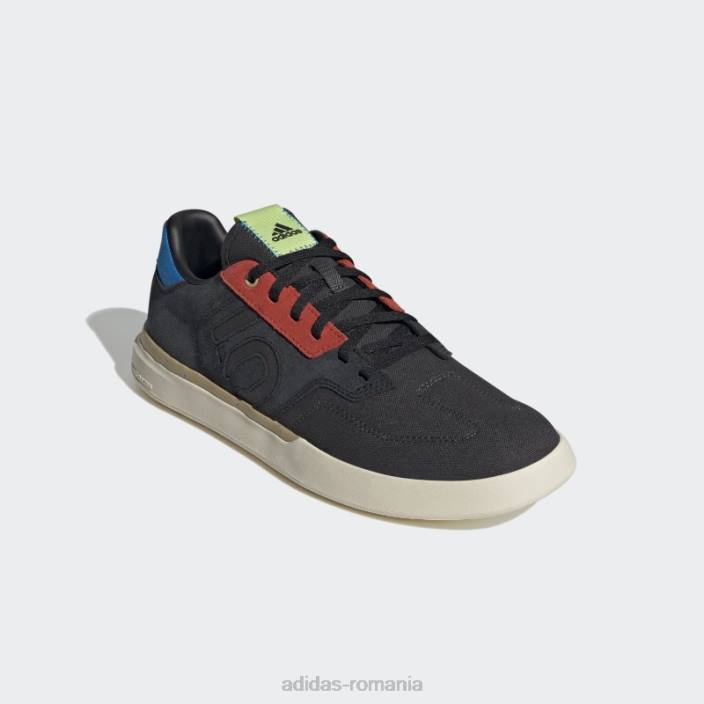 Adidas alb cinci zece detectiv pantof de biciclete fierbinte unisex negru/carbon/alb 2JBN4278