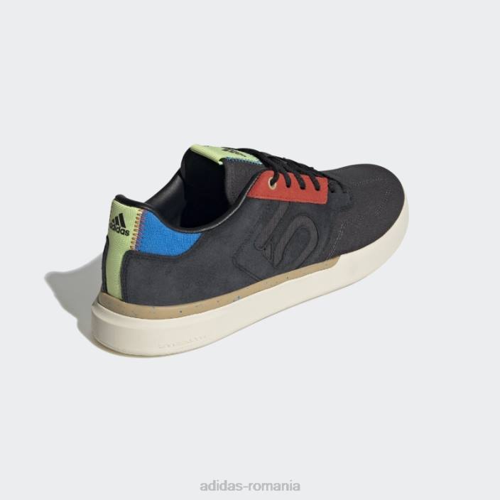 Adidas alb cinci zece detectiv pantof de biciclete fierbinte unisex negru/carbon/alb 2JBN4278