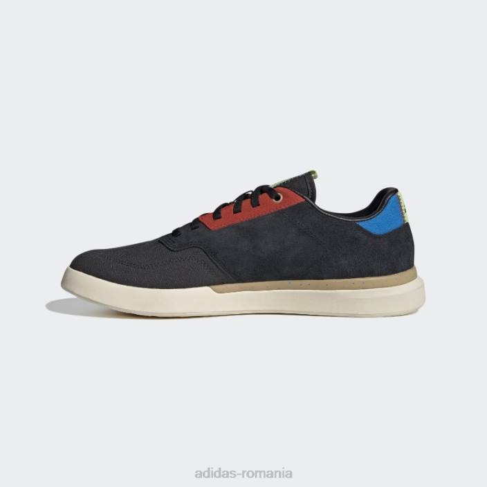 Adidas alb cinci zece detectiv pantof de biciclete fierbinte unisex negru/carbon/alb 2JBN4278