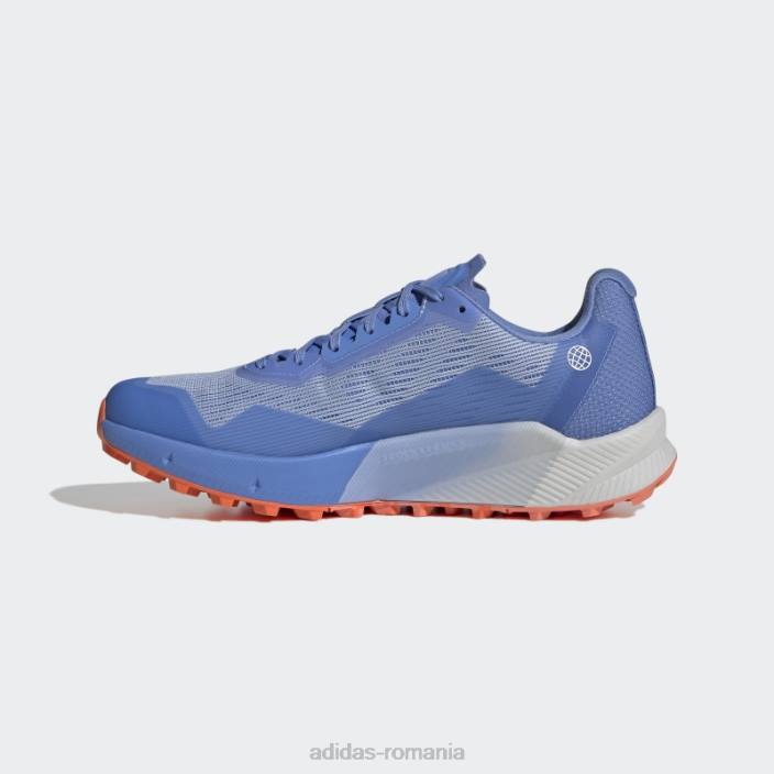 Adidas albastru alba terrex agravic flow gore-tex trail running pantofi 2.0 adidas unisex albastru zori/albastru/portocaliu 2JBN12555