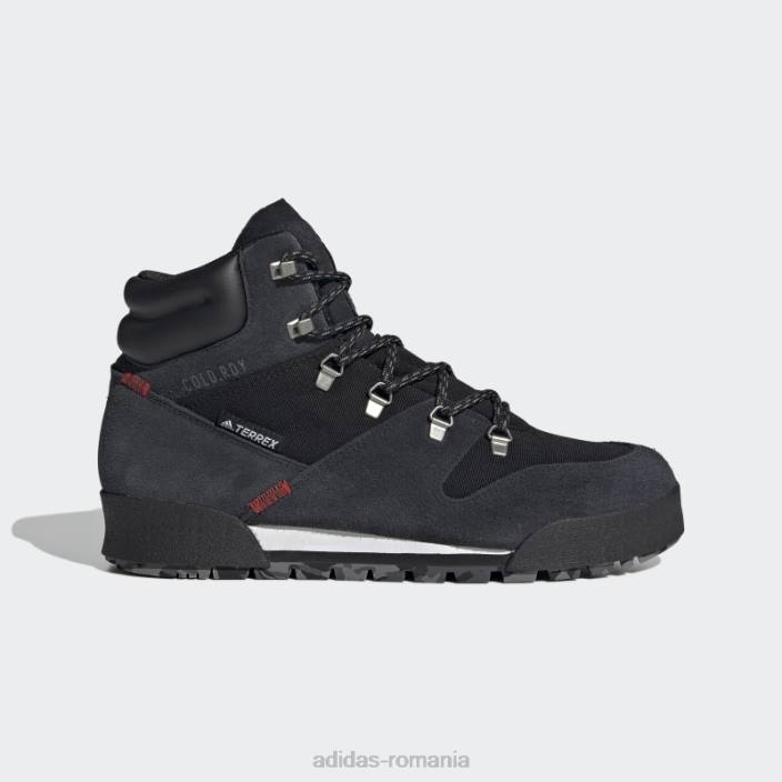 Adidas black terrex snowpitch cold.rdy pantofi de drumeție unisex negru/stacojiu 2JBN12358