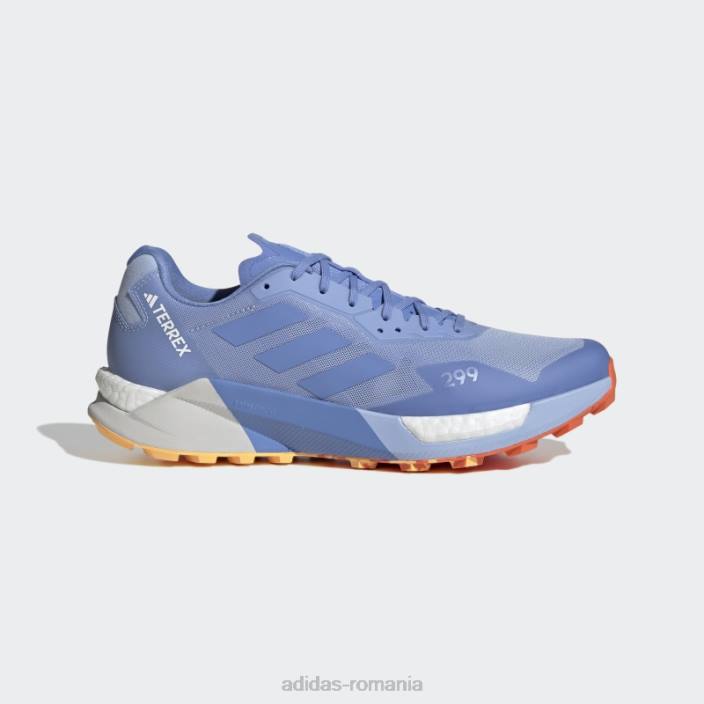 Adidas blue dawn terrex agravic pantofi de alergare ultra trail unisex albastru zori/albastru/portocaliu 2JBN12670