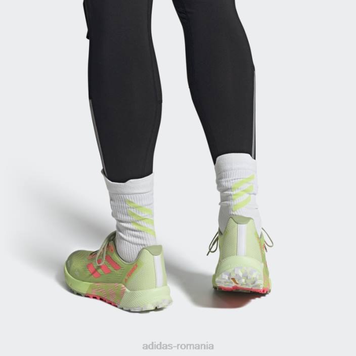 Adidas pantofi de alergare lime terrex agravic flow 2.0 gore-tex unisex var/turbo/alb 2JBN12904