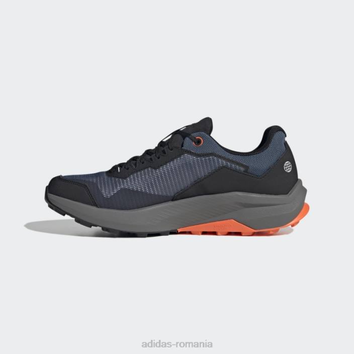 Adidas pantofi de alergare pe trail din oțel terrex trail rider gore-tex unisex otel/negru/portocaliu 2JBN12299