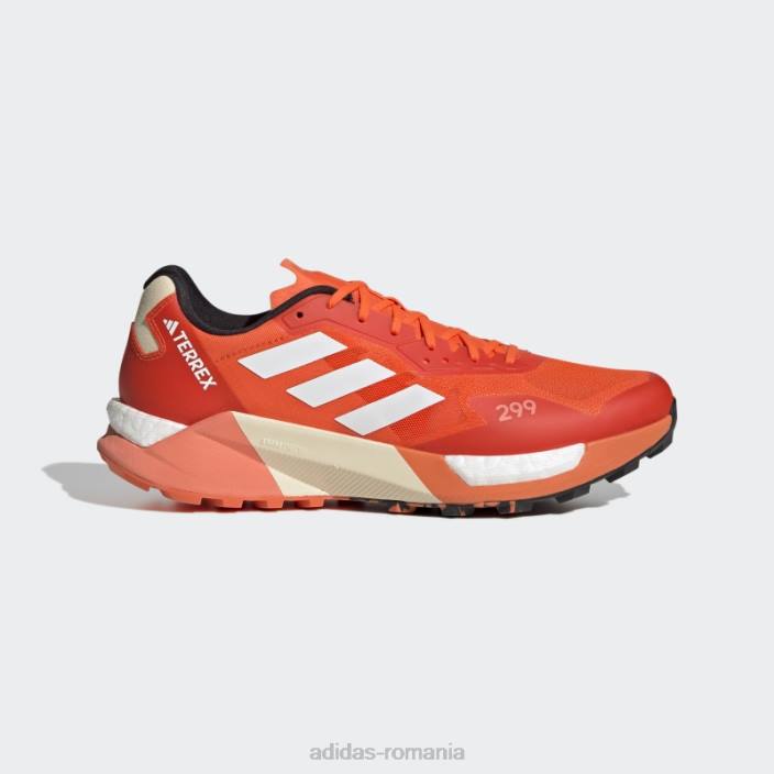 Adidas pantofi de alergare ultra trail terrex agravic portocalii unisex portocaliu/alb/coral 2JBN12658