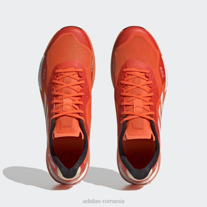 Adidas pantofi de alergare ultra trail terrex agravic portocalii unisex portocaliu/alb/coral 2JBN12658