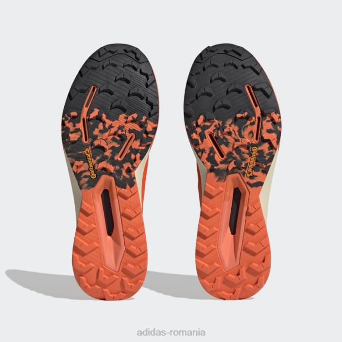 Adidas pantofi de alergare ultra trail terrex agravic portocalii unisex portocaliu/alb/coral 2JBN12658