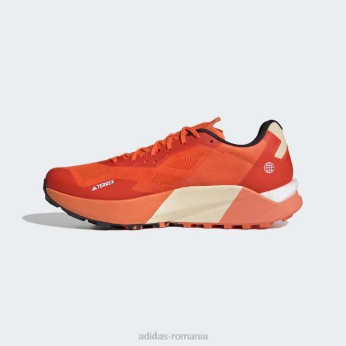 Adidas pantofi de alergare ultra trail terrex agravic portocalii unisex portocaliu/alb/coral 2JBN12658