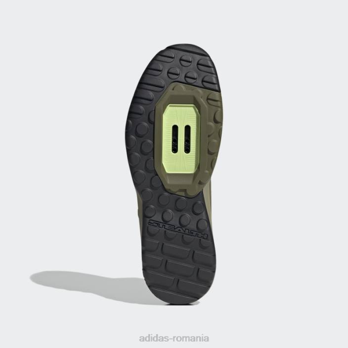 Adidas pantofi de ciclism montan olive 5.10 trailcross pro cu clips unisex măsliniu/negru/verde orbită 2JBN12773