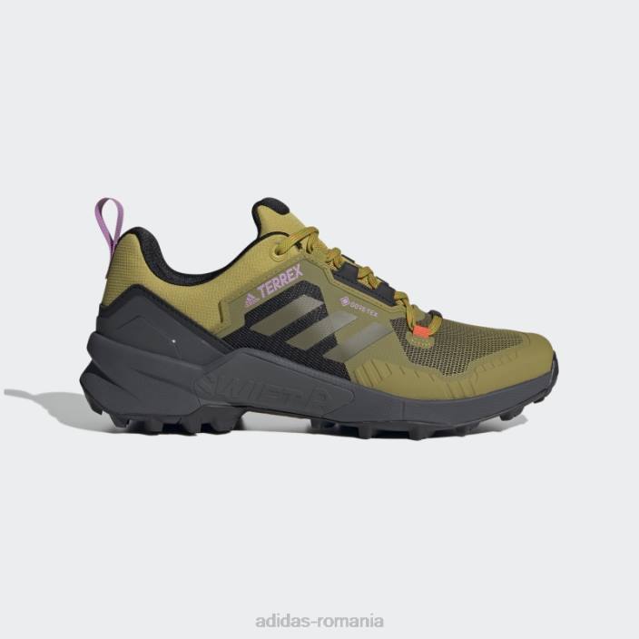 Adidas pantofi de drumeție olive terrex swift r3 gore-tex unisex măsline/portocale 2JBN12863