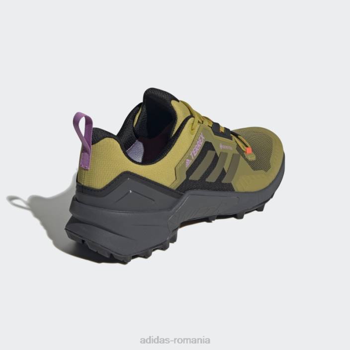 Adidas pantofi de drumeție olive terrex swift r3 gore-tex unisex măsline/portocale 2JBN12863