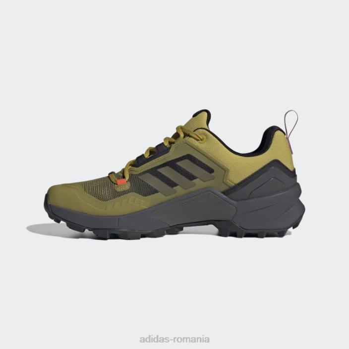 Adidas pantofi de drumeție olive terrex swift r3 gore-tex unisex măsline/portocale 2JBN12863