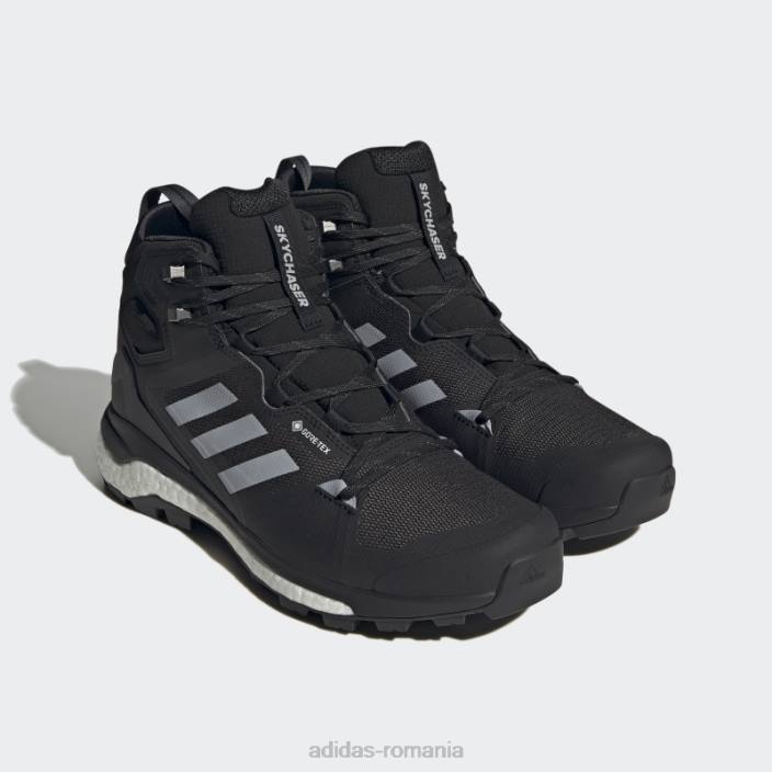 Adidas pantofi de drumeție terrex skychaser mid gore-tex 2.0 negri unisex negru/argintiu/gri 2JBN12500