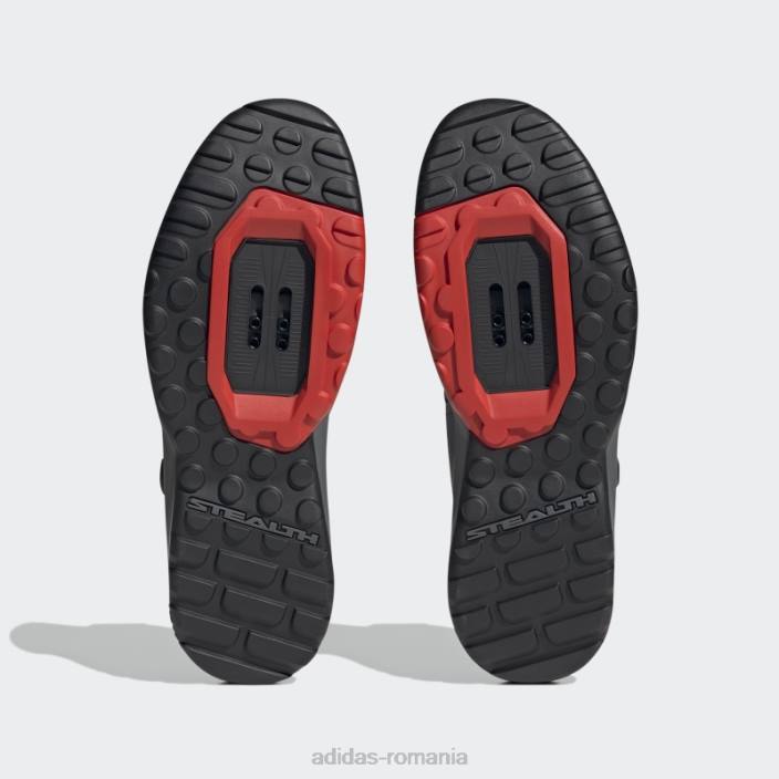 Adidas pantofi gri 5.10 trailcross pro cu clips pentru ciclism montan adidas unisex gri/negru/rosu 2JBN12723