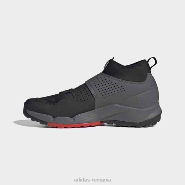 Adidas pantofi gri 5.10 trailcross pro cu clips pentru ciclism montan adidas unisex gri/negru/rosu 2JBN12723