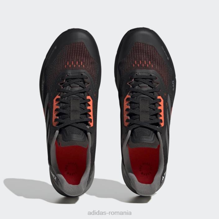Adidas pantofi negri terrex agravic flow gore-tex trail running 2.0 unisex negru/gri/alb 2JBN12341