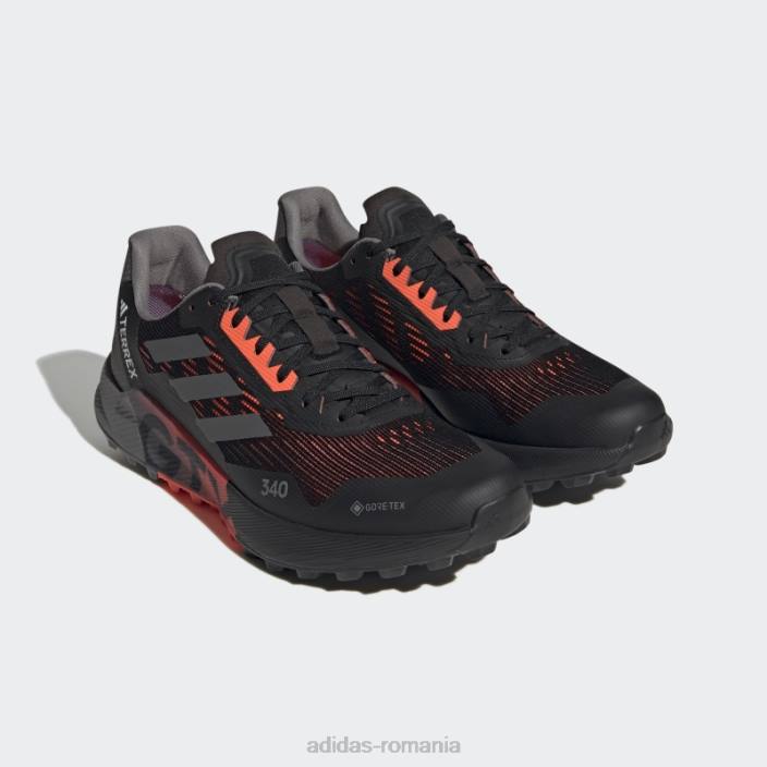 Adidas pantofi negri terrex agravic flow gore-tex trail running 2.0 unisex negru/gri/alb 2JBN12341