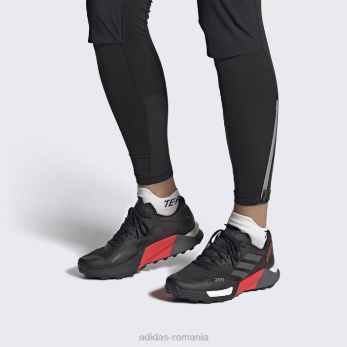 Adidas pantofi negri terrex agravic ultra trail running adidas unisex negru/gri/rosu 2JBN12405