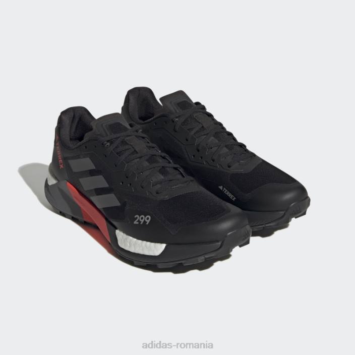 Adidas pantofi negri terrex agravic ultra trail running adidas unisex negru/gri/rosu 2JBN12405
