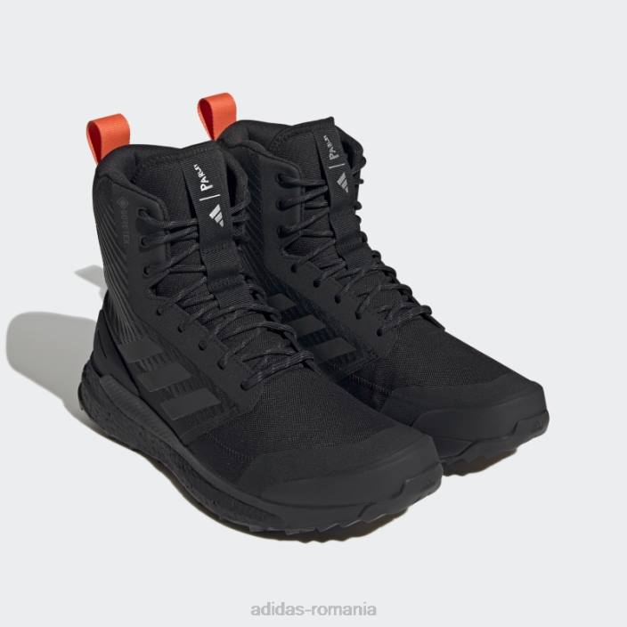 Adidas pantofi terrex free hiker xploric gore-tex parley negru adidas unisex negru/portocaliu 2JBN12330