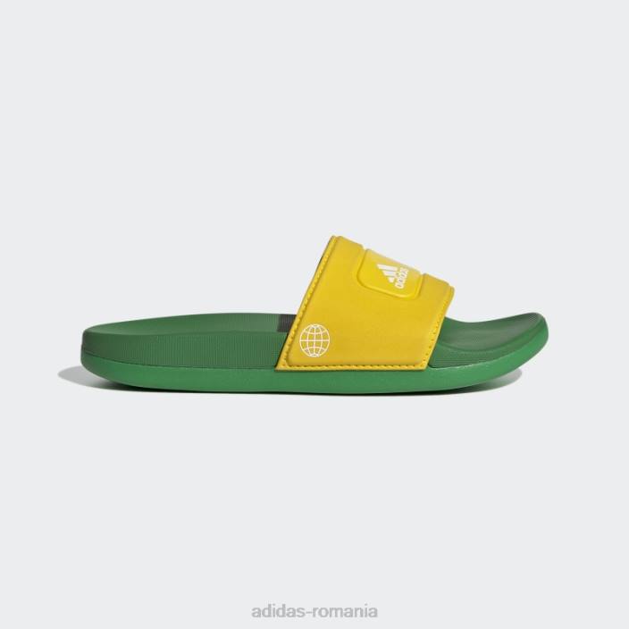 Adidas adilette eqt yellow comfort x lego slides fashion unisex eqt galben/alb/verde 2JBN3495
